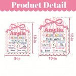 ChaoticClub  First & Last Day of School Striped Personalized