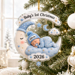 Chaotic Club Personalized Baby's First Christmas Ornament