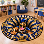 Chaotic Club Personalized Mascot 3D Optical Illusion Round Rug
