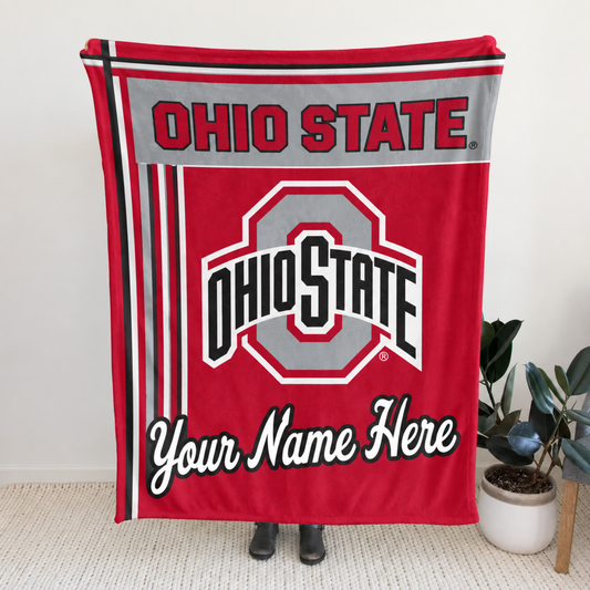 Chaotic Club Personalized College Mascot Fleece Blanket