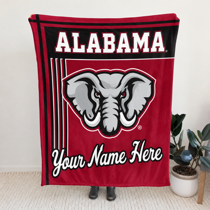 Chaotic Club Personalized College Mascot Fleece Blanket