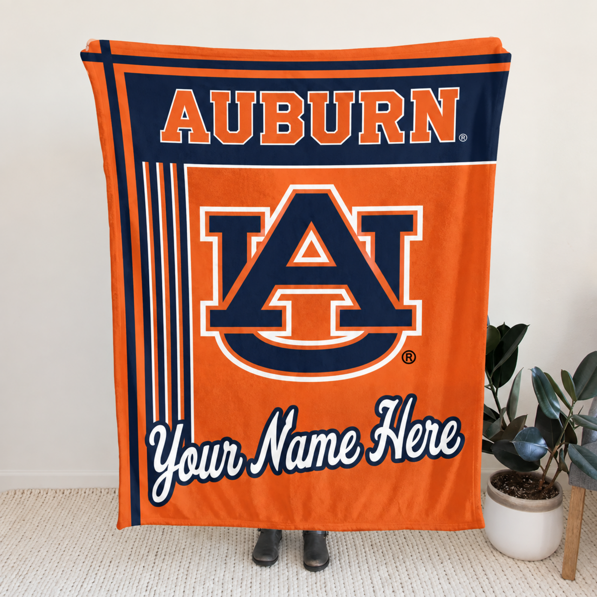 Chaotic Club Personalized College Mascot Fleece Blanket