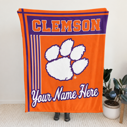 Chaotic Club Personalized College Mascot Fleece Blanket