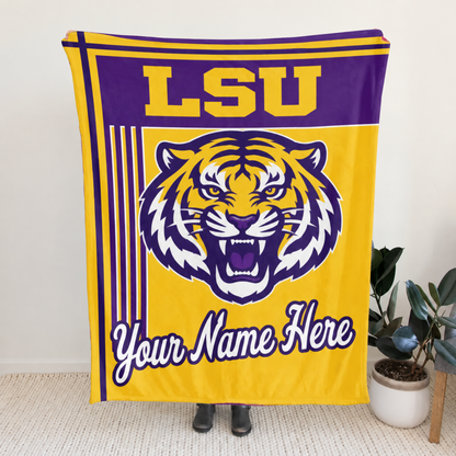 Chaotic Club Personalized College Mascot Fleece Blanket