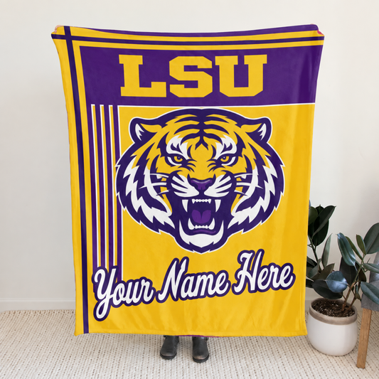 Chaotic Club Personalized College Mascot Fleece Blanket