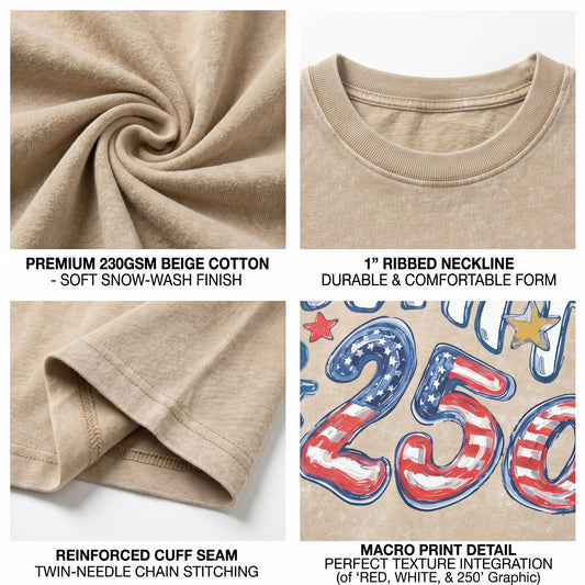 Chaoticclub 250th Coquette Liberty Washed T-Shirt