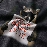 ChaoticClub You Have One Life Raccoon Wash Tanktop