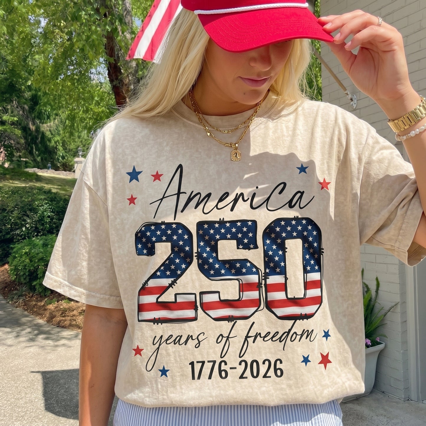 ChaoticClub 250th Anniversary USA Washed T-Shirt