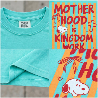 ChaoticClub Motherhood Is Kingdom Work Neon T-shirt