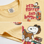ChaoticClub Summer Ice Coffee And Books Neon T-shirt