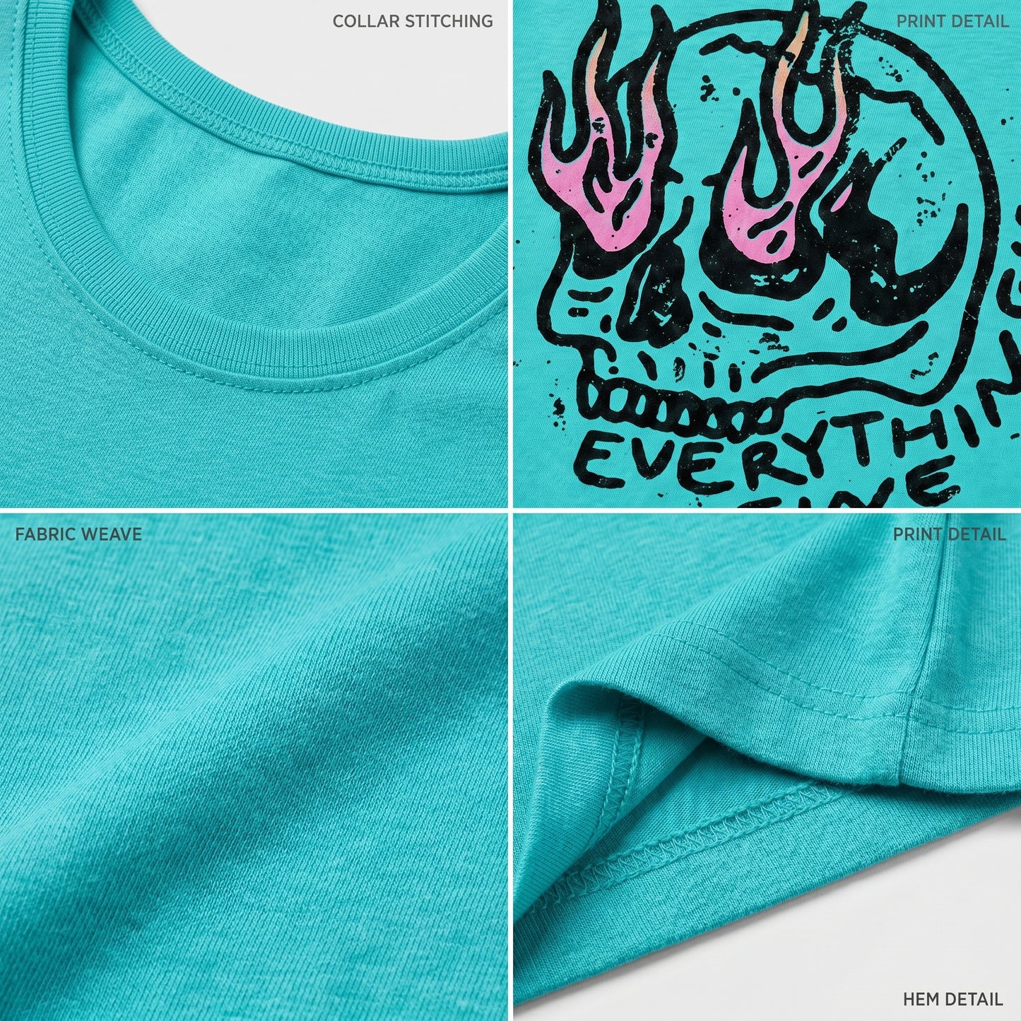 ChaoticClub Everything Is Fine Skull Tank Top