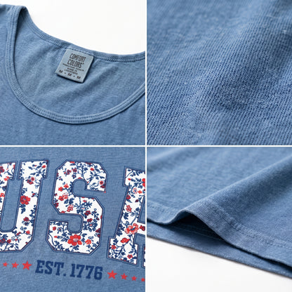 ChaoticClub Flower USA Tank Top