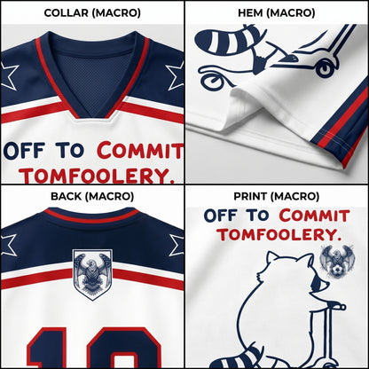 ChaoticClub Off To Commit Tomfoolery Raccoon USA Mesh Jersey