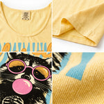 ChaoticClub Striped Feral Summer Raccoon Tank Top