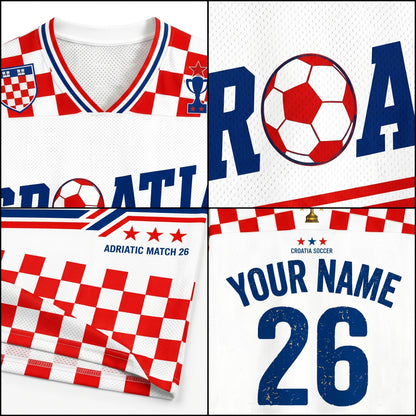 ChaoticClub Croatia Soccer Personalized Mesh Jersey