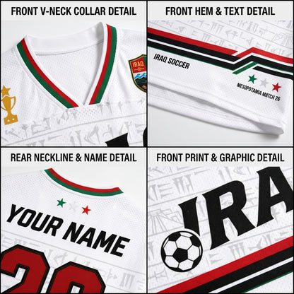 ChaoticClub Iraq Soccer Personalized Mesh Jersey