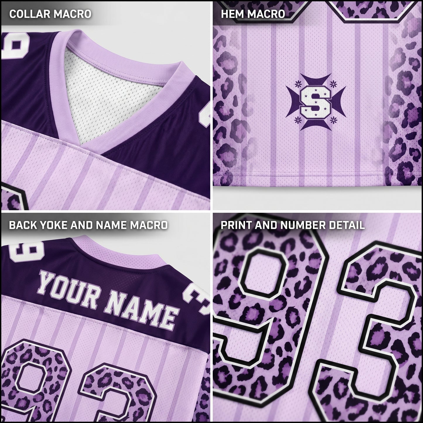 ChaoticClub Leopard Name & Number Personalized Mesh Jersey