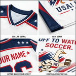 ChaoticClub Off To Watch Soccer USA Personalized Mesh Jersey