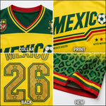 ChaoticClub Mexico Leopard Personalized Soccer Jersey