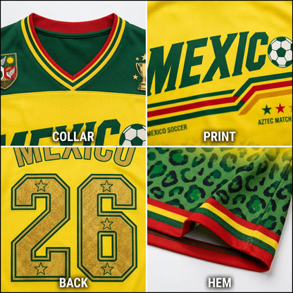 ChaoticClub Mexico Leopard Personalized Soccer Jersey