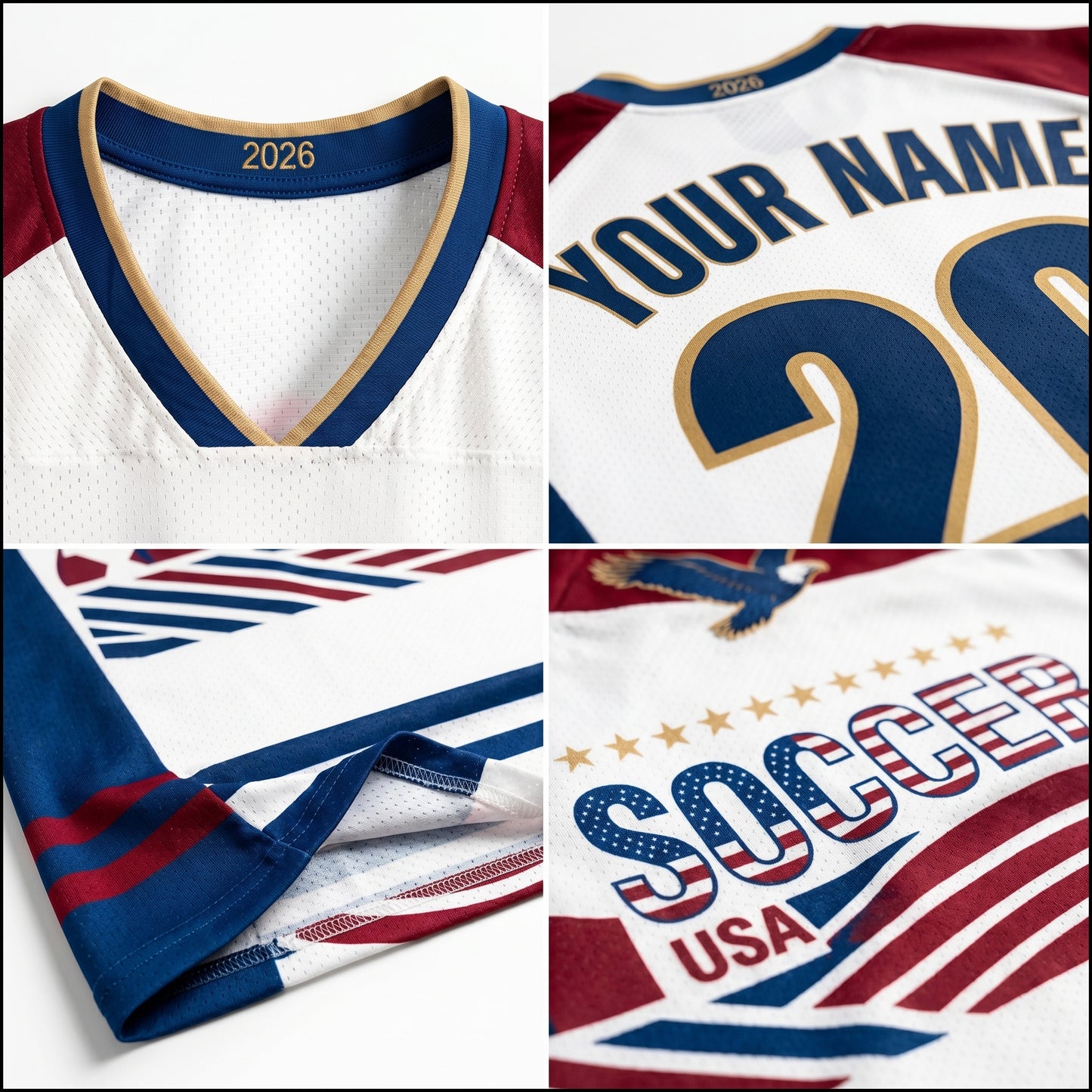 ChaoticClub SOCCER USA 2026 Vinatage Mesh Jersey