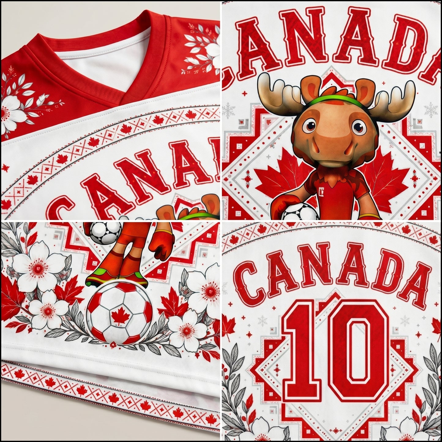 ChaoticClub Canada Soccer Deer Mesh Jersey
