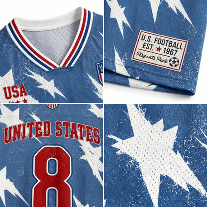 ChaoticClub Retro USA Soccer Star Vintage Mesh Jersey
