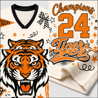ChaoticClub Mascot Preppy Team Game Day Mesh Jersey