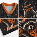ChaoticClub Halloween Raccoon Witch Hat Mesh Jersey