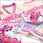 ChaoticClub Retro Summerween Vibes  Cowboy Ghost Mesh Jersey