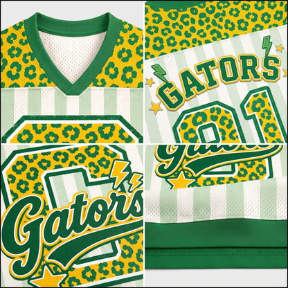 ChaoticClub Leopard School Mascot  School Team Mesh Jersey
