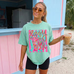 ChaoticClub Summer Preppy Easy Tiger Neon T-Shirt